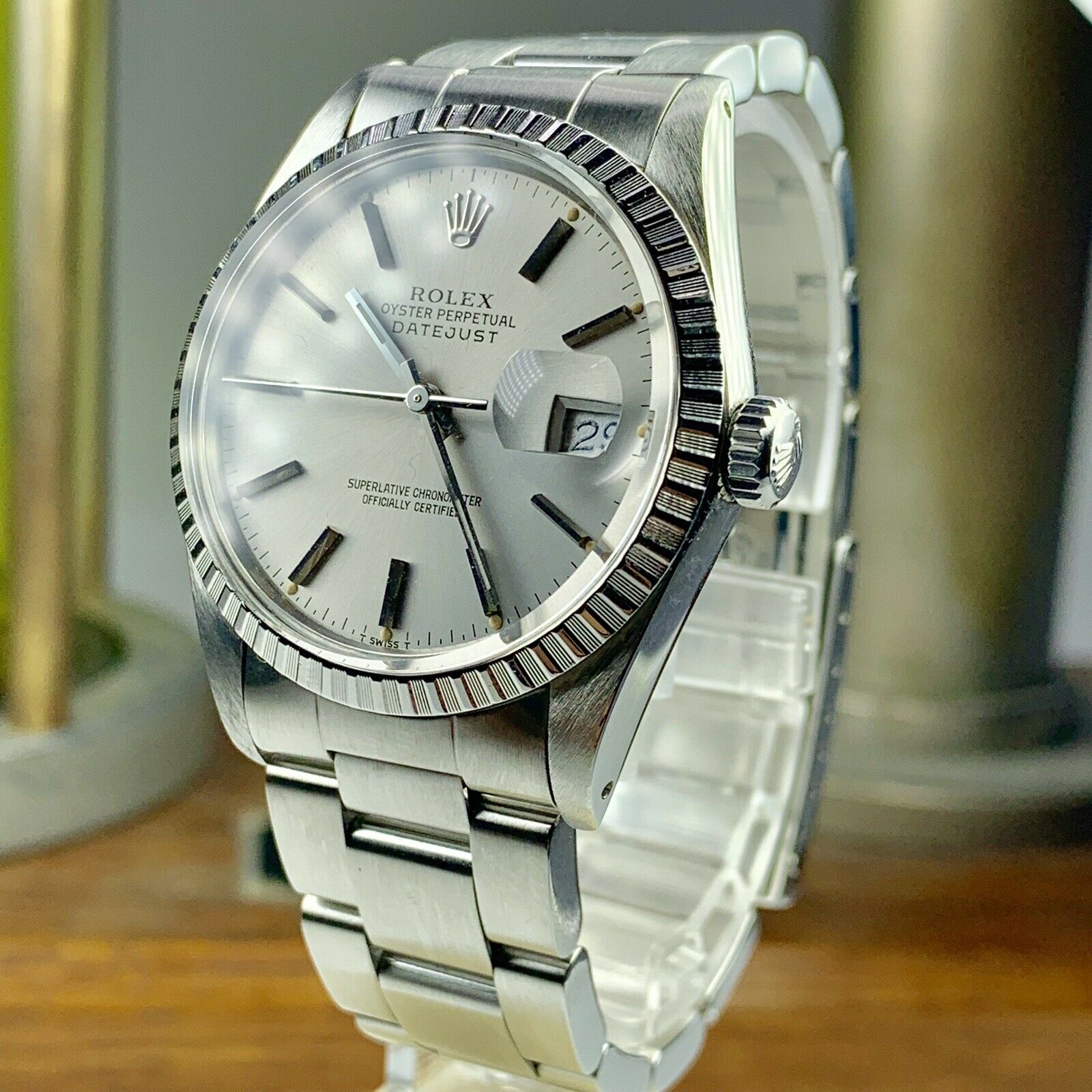1983 Vintage Rolex Datejust 16030 Silver Dial Oyster Bracelet