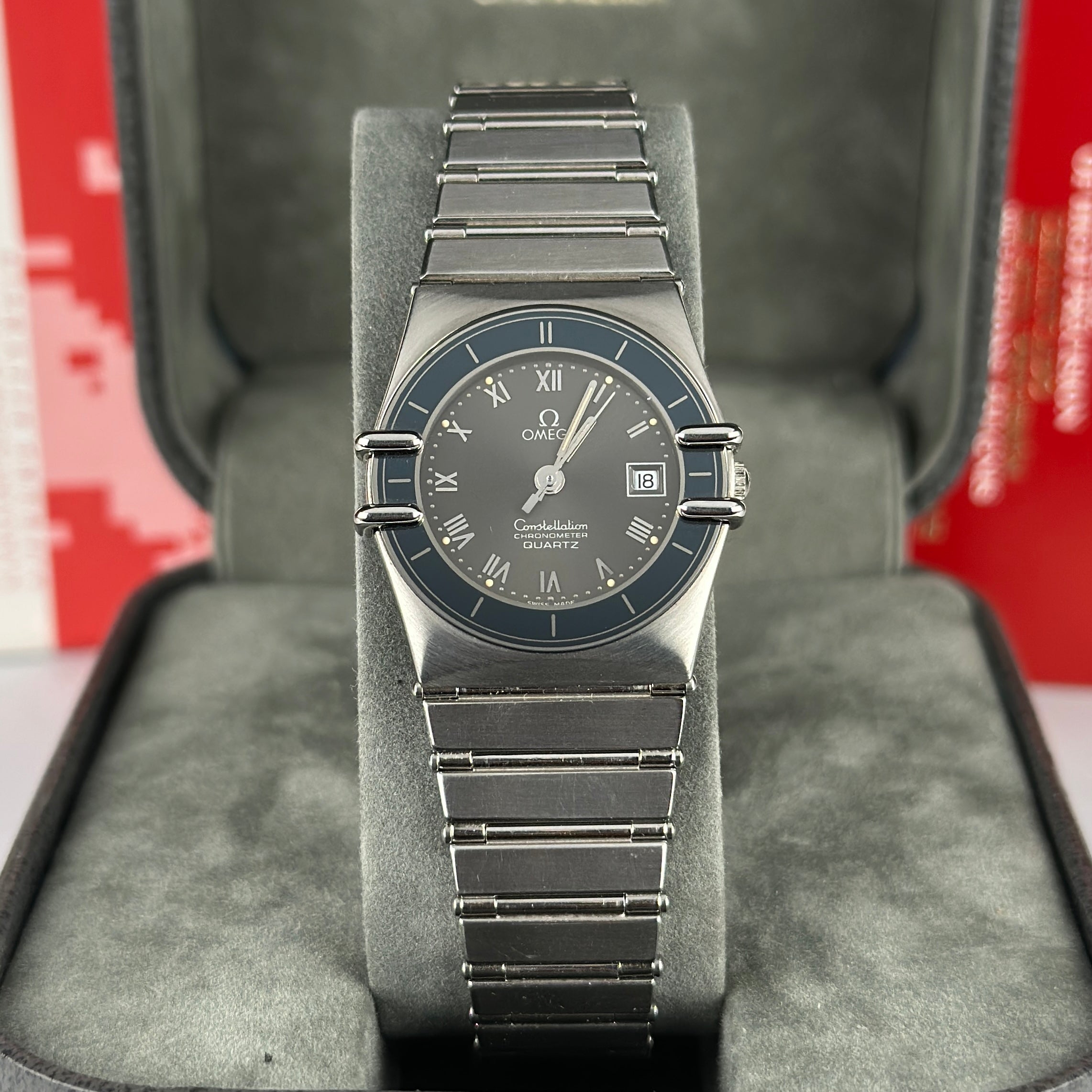 1984 NOS Omega Constellation Ladies Stainless Steel Ref. 798.0003 Box and papers