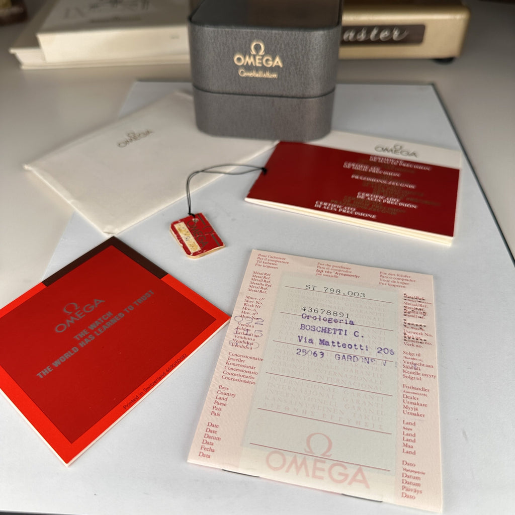 1984 NOS Omega Constellation Ladies Stainless Steel Ref. 798.0003 Box and papers