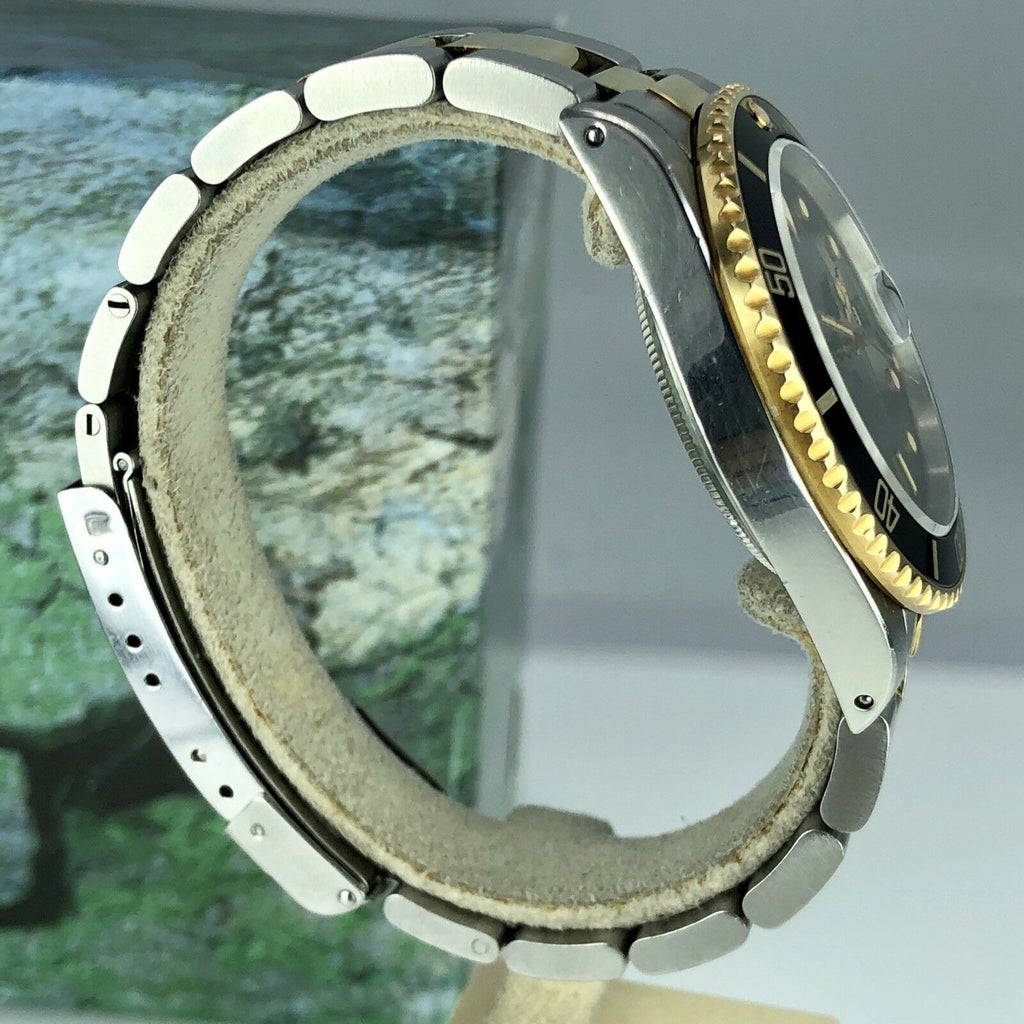 1984 Vintage Rolex 16803 Submariner 2 Tone Gold & Steel Unpolished Patina Dial