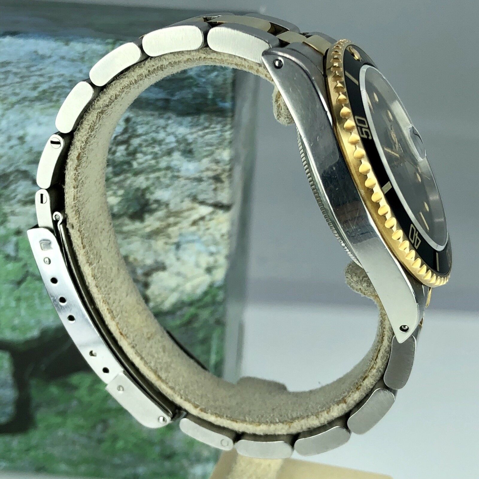 1984 Vintage Rolex 16803 Submariner 2 Tone Gold & Steel Unpolished Patina Dial