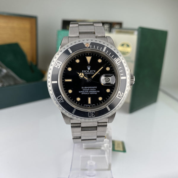 1985 NEW OLD STOCK Rolex Submariner 16800 NOS Complete Set