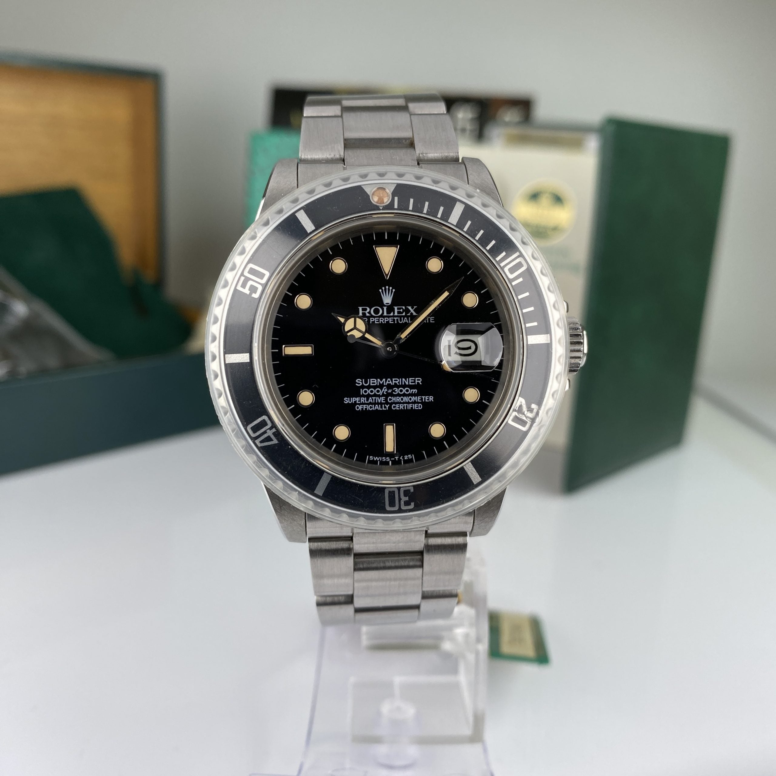 1985 NEW OLD STOCK Rolex Submariner 16800 NOS Complete Set