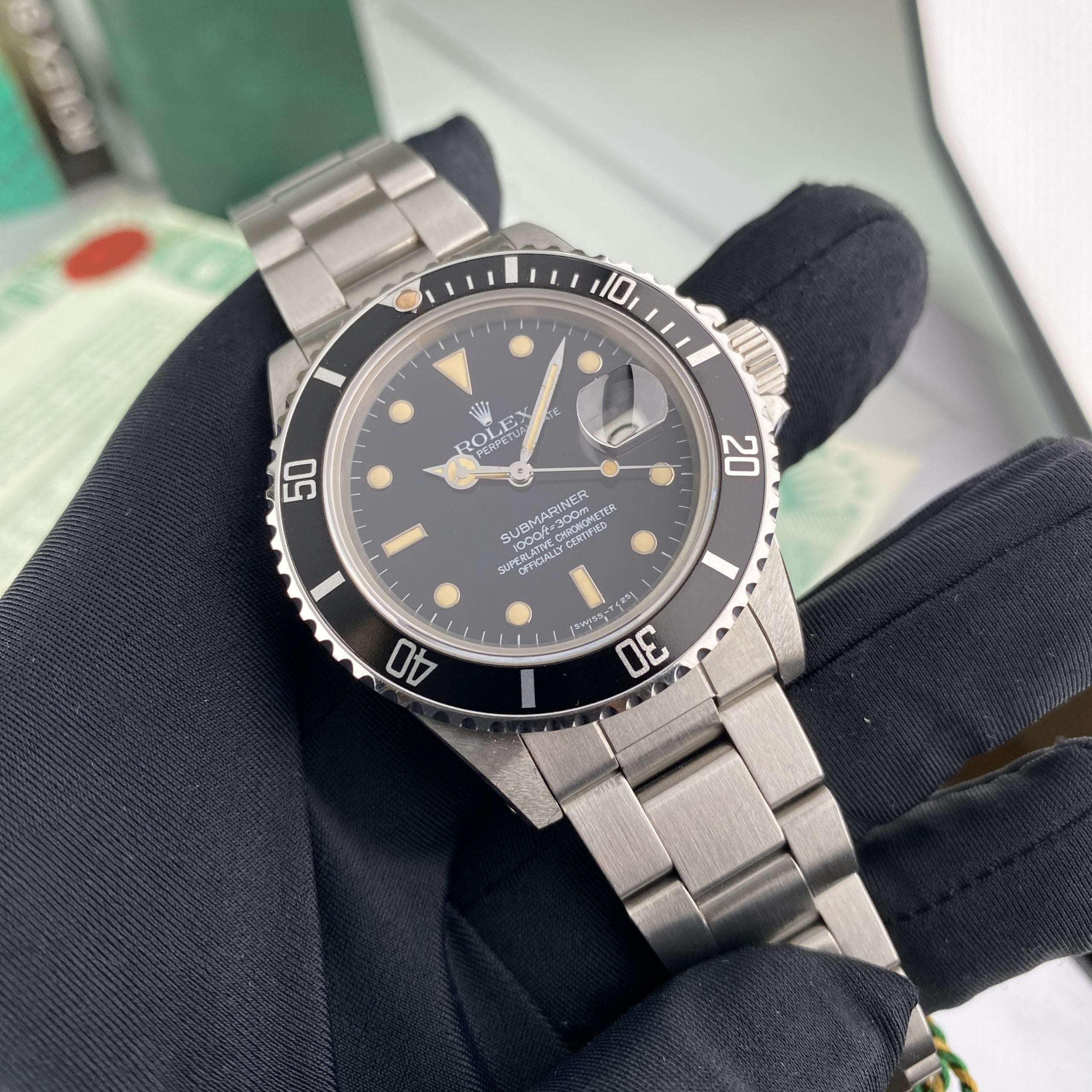 1985 NEW OLD STOCK Rolex Submariner 16800 NOS Complete Set