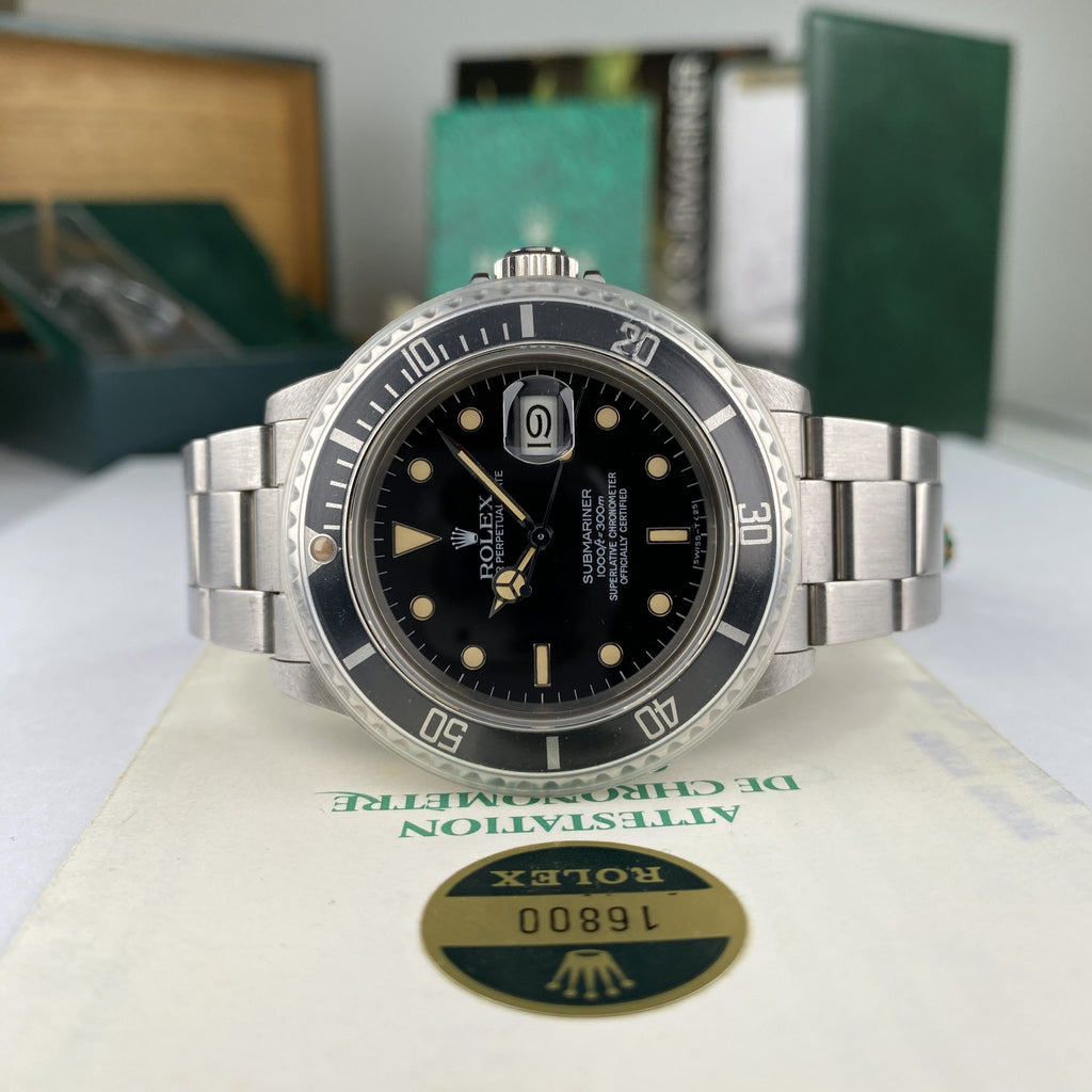 1985 NEW OLD STOCK Rolex Submariner 16800 NOS Complete Set