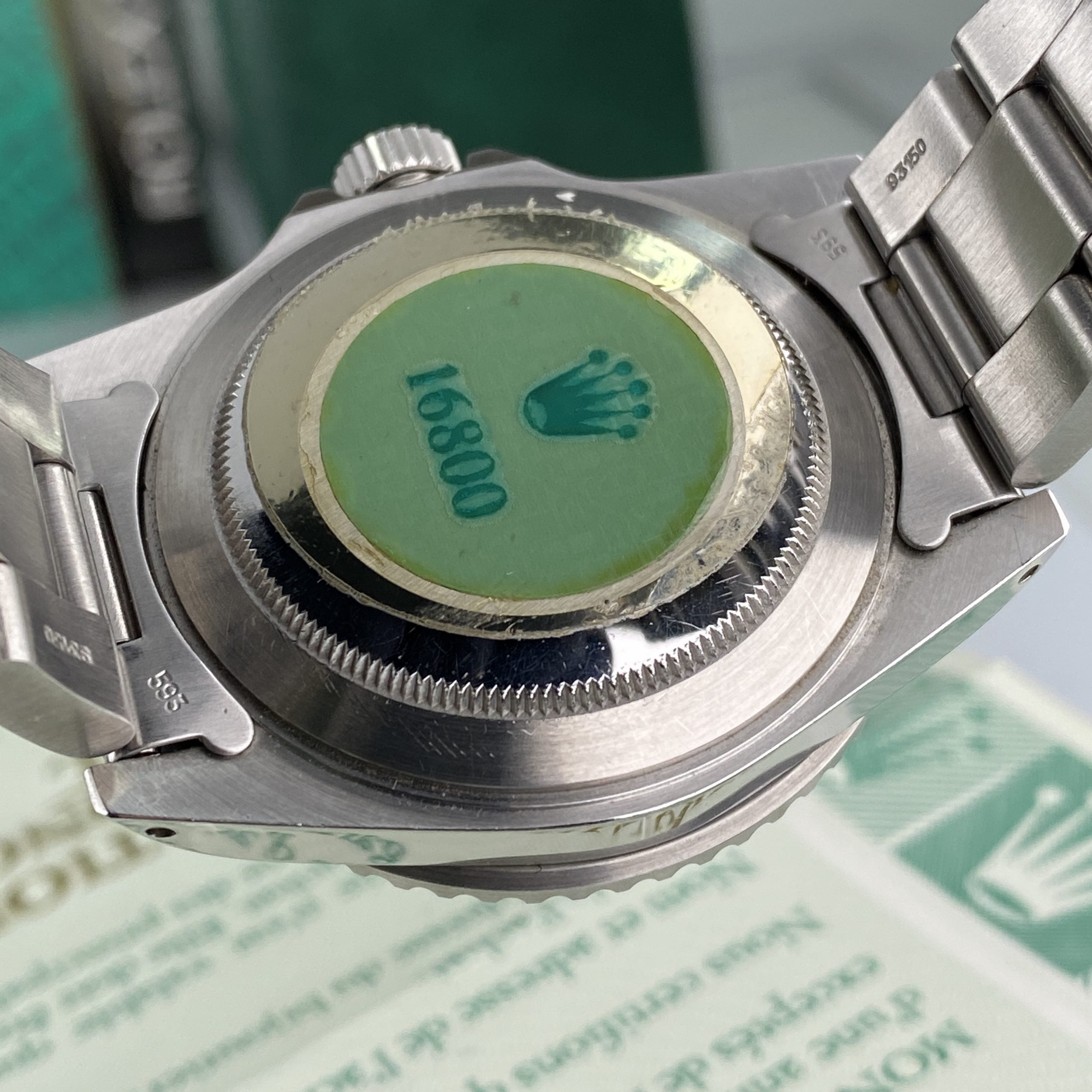 1985 NEW OLD STOCK Rolex Submariner 16800 NOS Complete Set