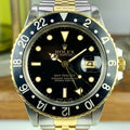 1985 Vintage Rolex 16753 GMT-Master 2 Tone Gold & Steel
