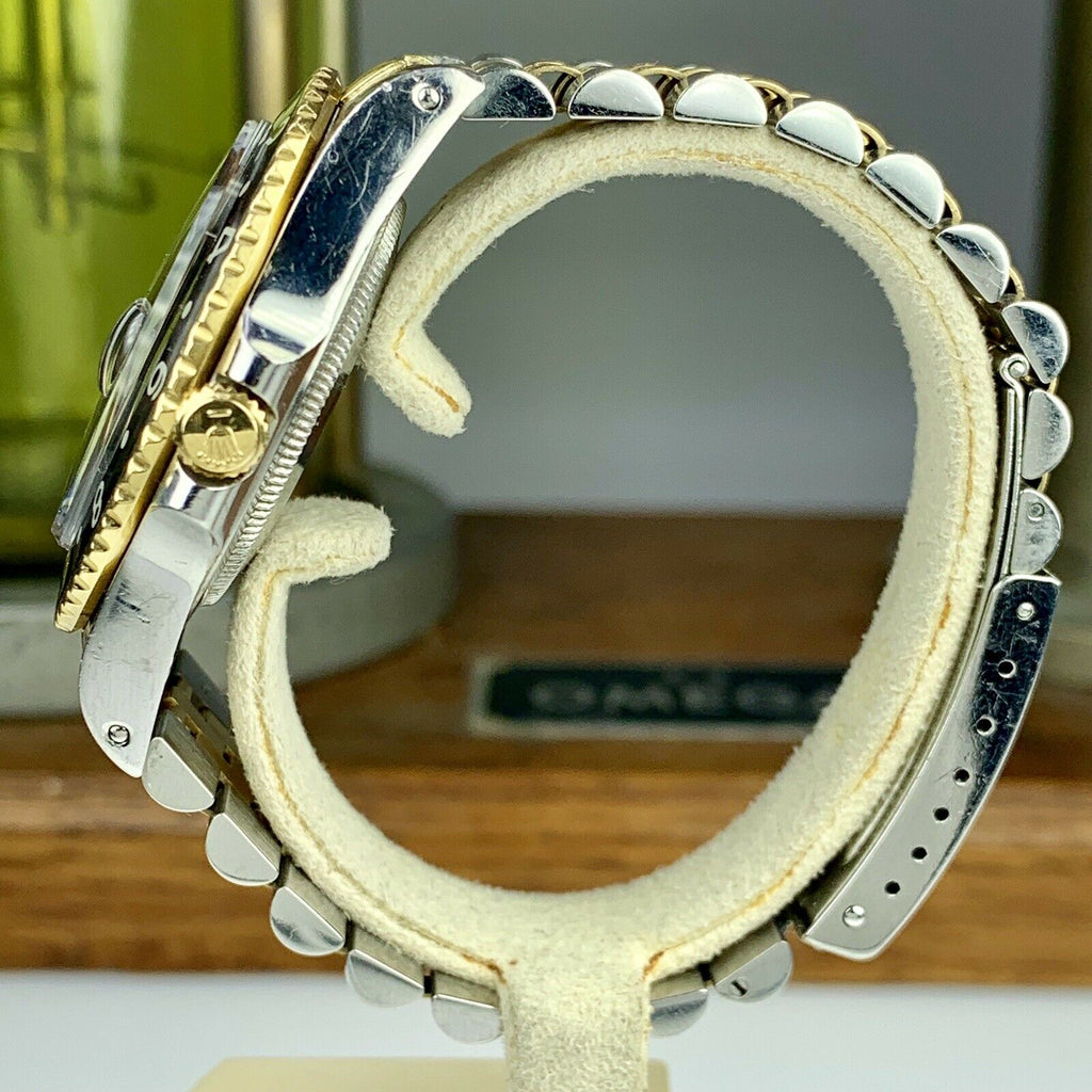 1985 Vintage Rolex 16753 GMT-Master 2 Tone Gold & Steel