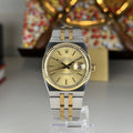 1986 Rolex Datejust Oysterquartz 17013 Steel and Gold Unpolished