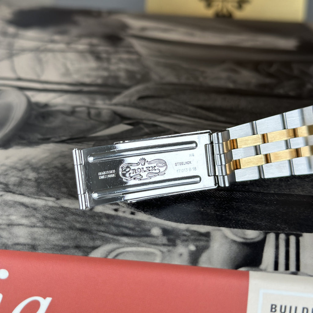 1986 Rolex Datejust Oysterquartz 17013 Steel and Gold Unpolished