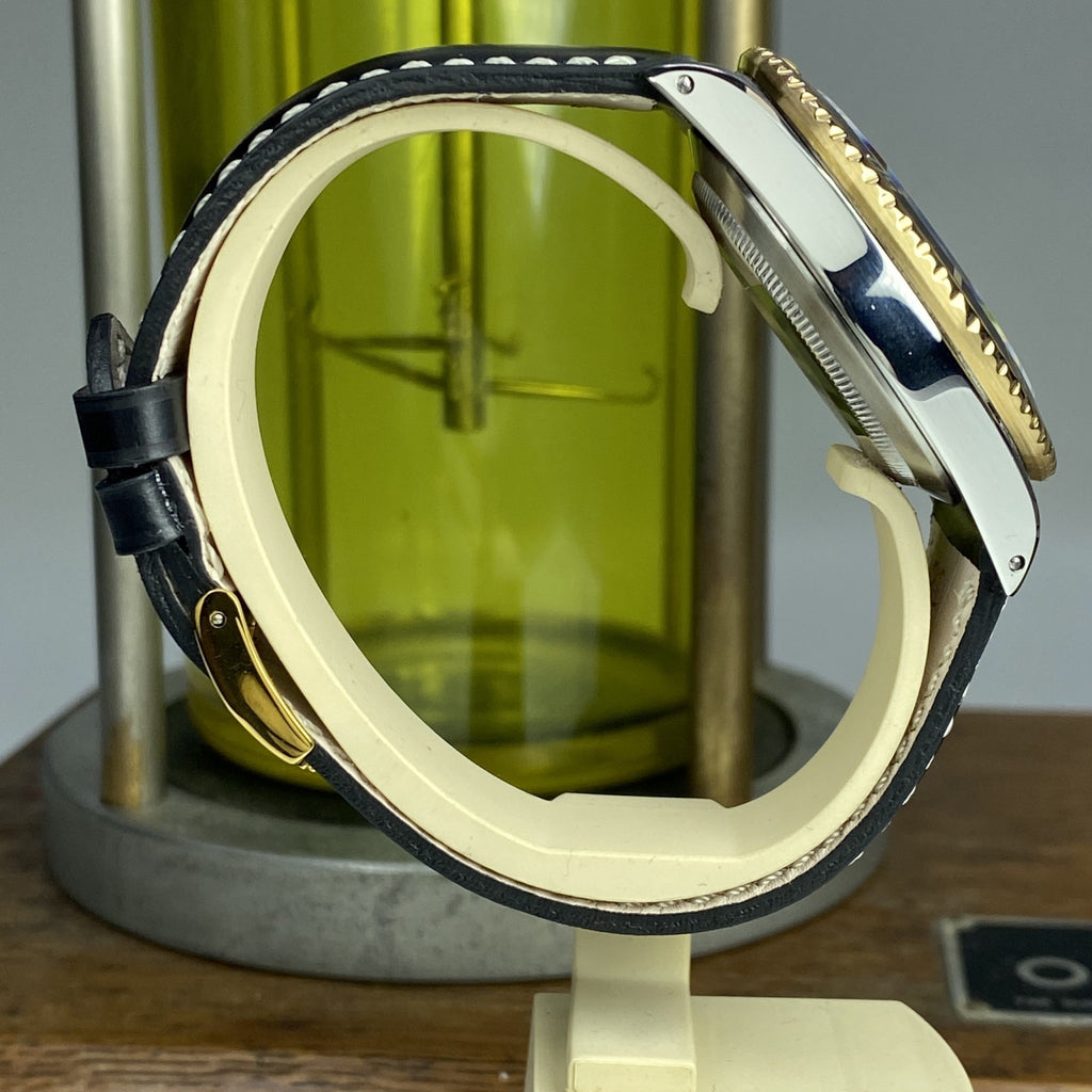 1986 Vintage Rolex 16803 Submariner 2 Tone Gold & Steel Black Patina Dial