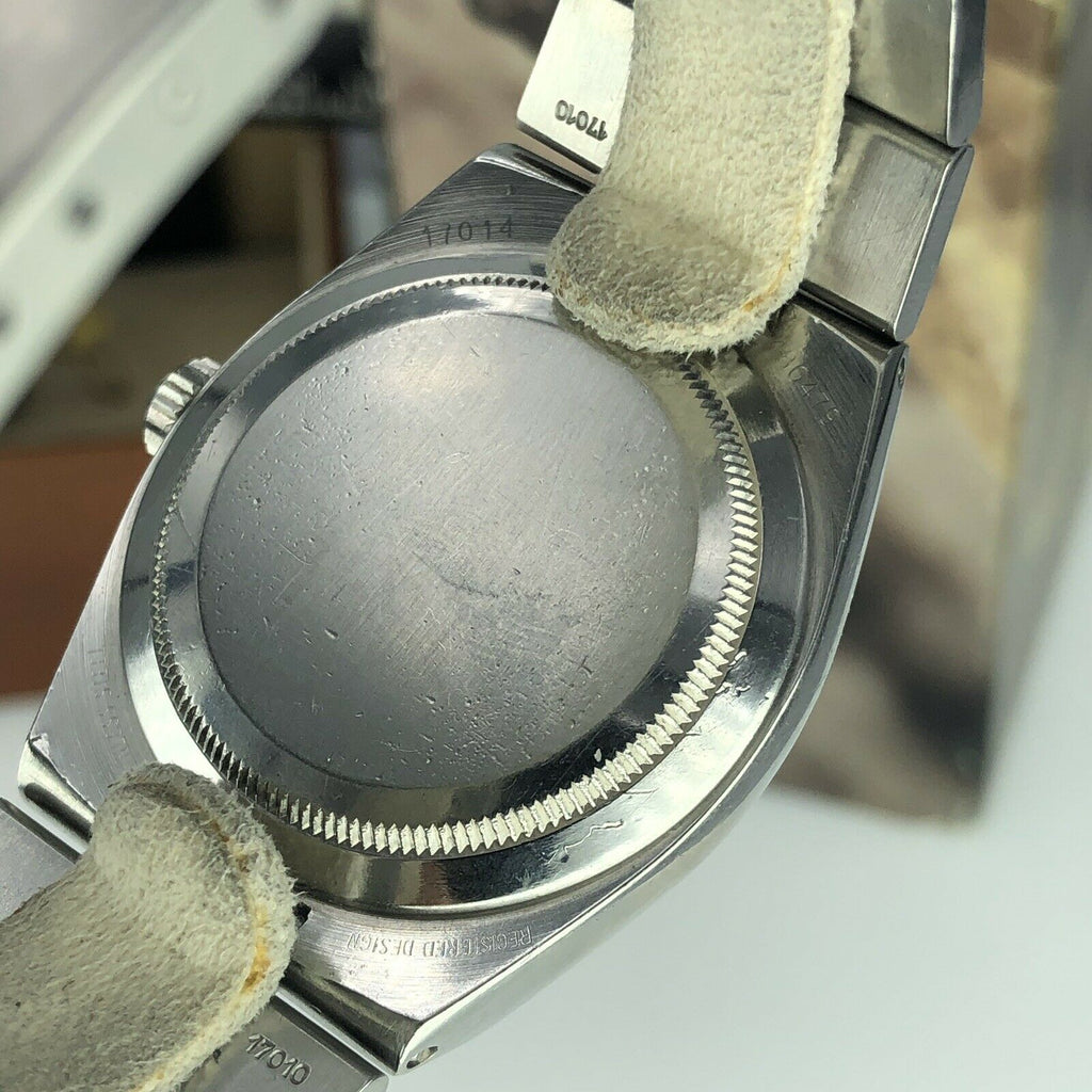1987 Vintage Rolex DateJust Oyster quartz 17014 Black Unpolished box & Papers