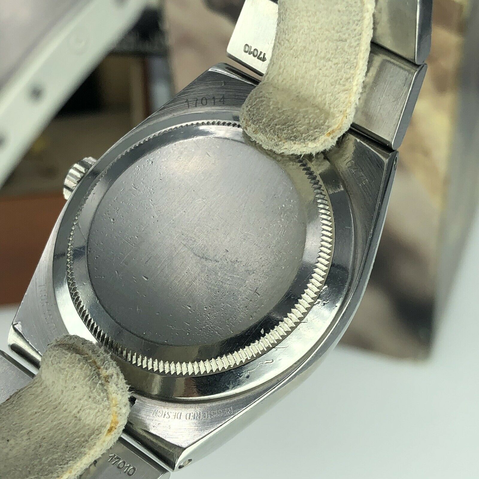 1987 Vintage Rolex DateJust Oyster quartz 17014 Black Unpolished box & Papers