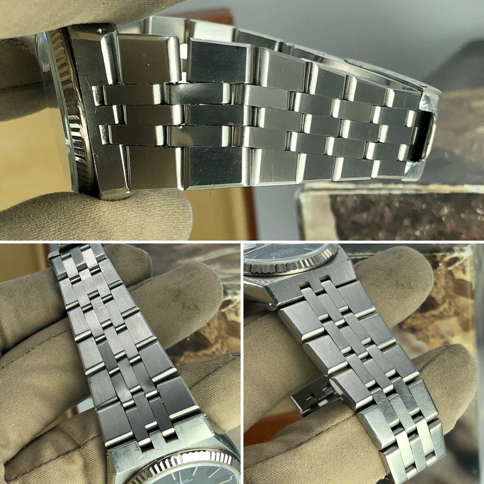 1987 Vintage Rolex DateJust Oyster quartz 17014 Black Unpolished box & Papers