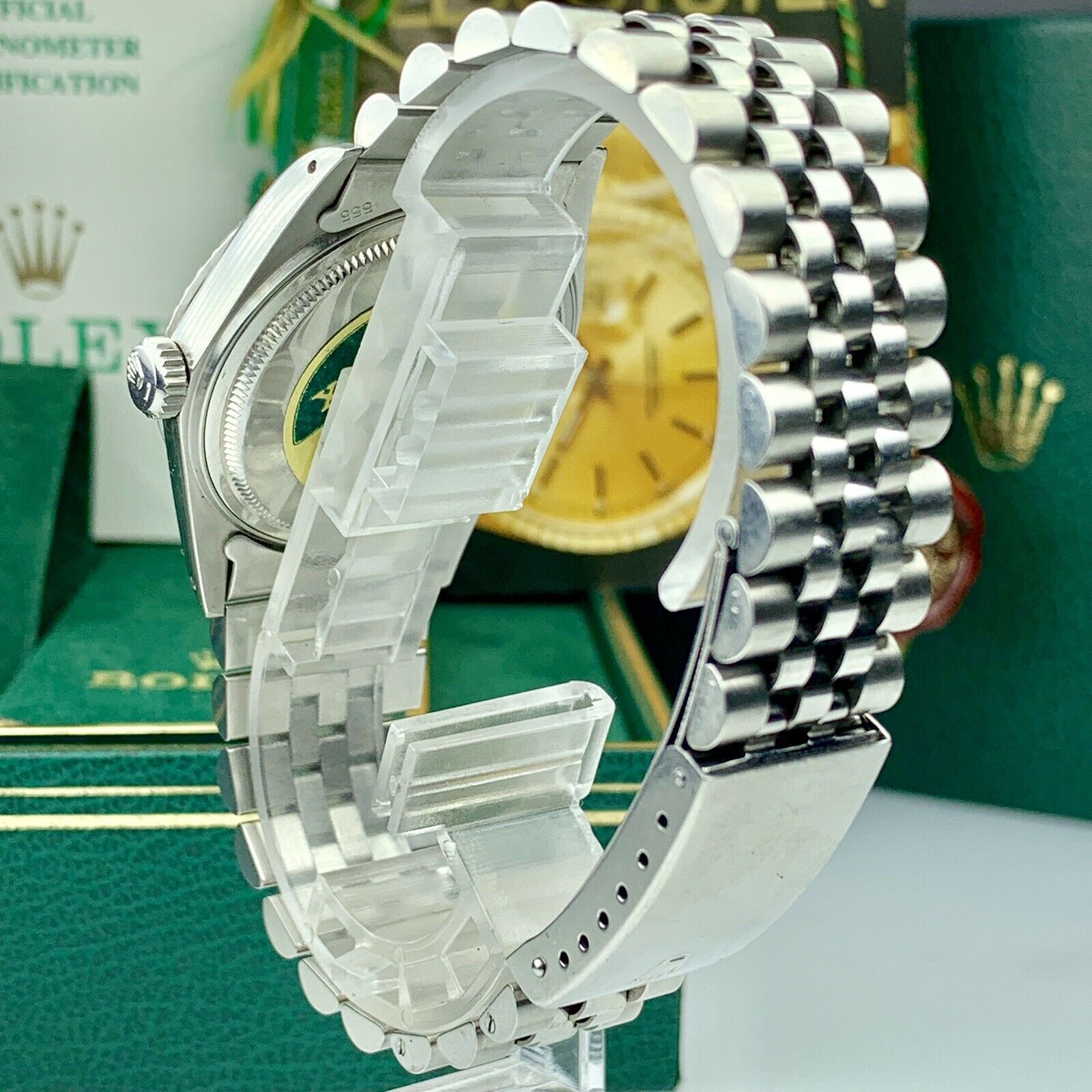 1987 Vintage Rolex Datejust 16030 Silver Dial Unpolished Box & Papers Full Set