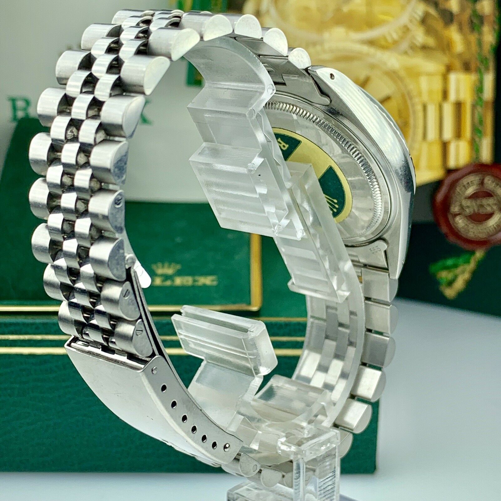 1987 Vintage Rolex Datejust 16030 Silver Dial Unpolished Box & Papers Full Set