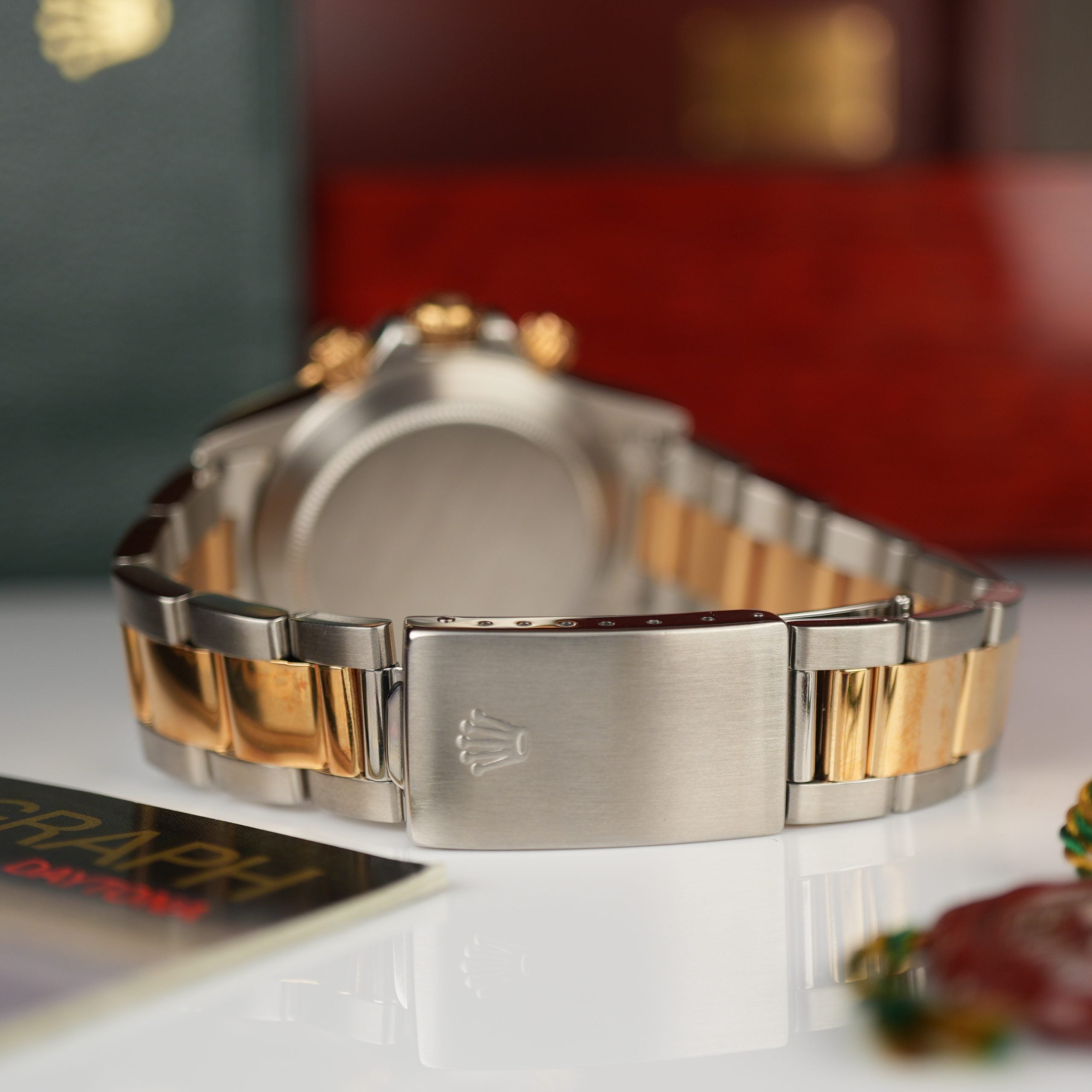 1989 Rolex Daytona 16523 Steel & Gold 4 line diamond dial