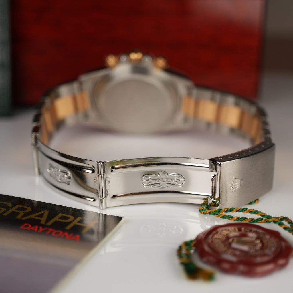 1989 Rolex Daytona 16523 Steel & Gold 4 line diamond dial