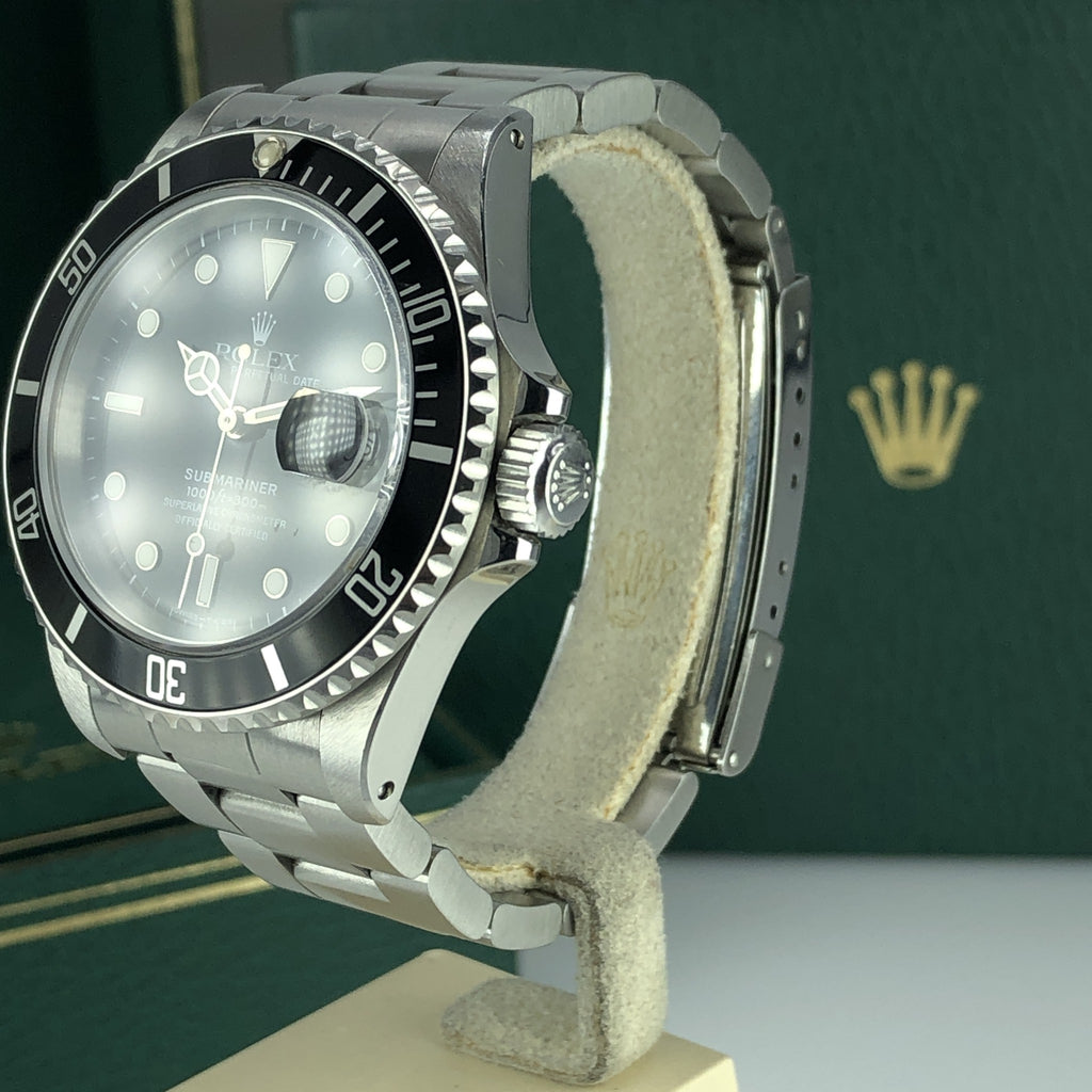 1989 Vintage Rolex 16610 Submariner Date Unpolished with Box