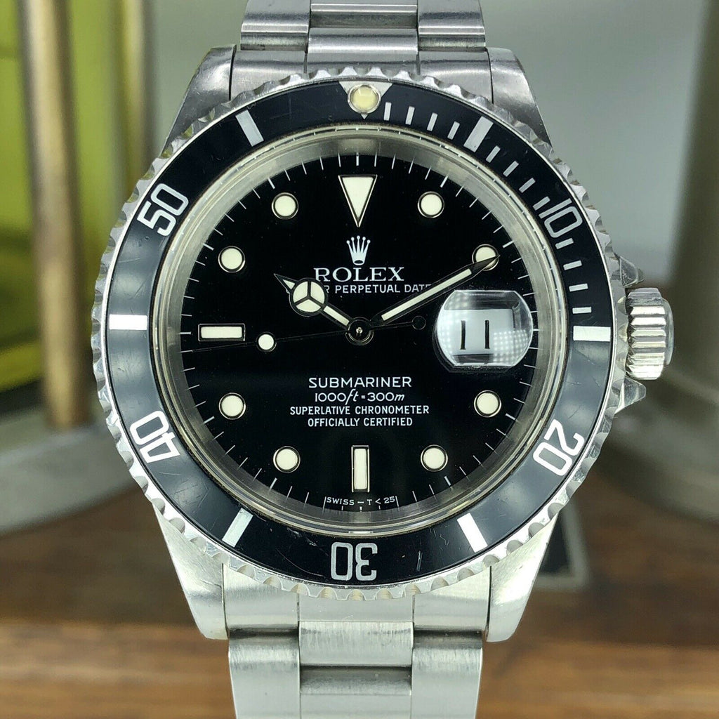 1990 Vintage Rolex 16610 Submariner Date Unpolished