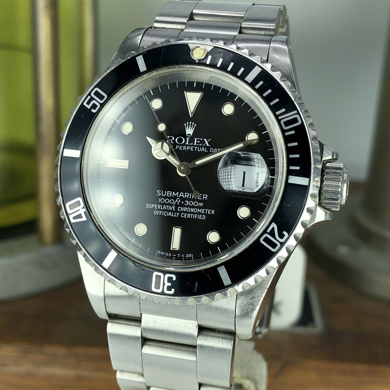 1990 Vintage Rolex 16610 Submariner Date Unpolished