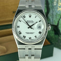 1991 Vintage Rolex DateJust Oyster quartz 17014 Roman Dial Unpolished With box