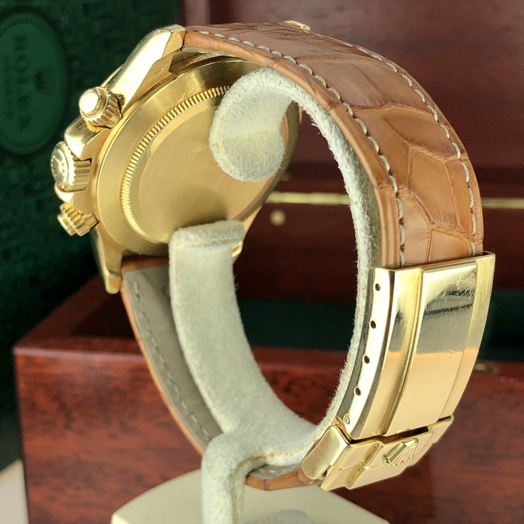 1991 Vintage Rolex Daytona 16518 Diamond Dial zenith Inverted 6 Unpolished