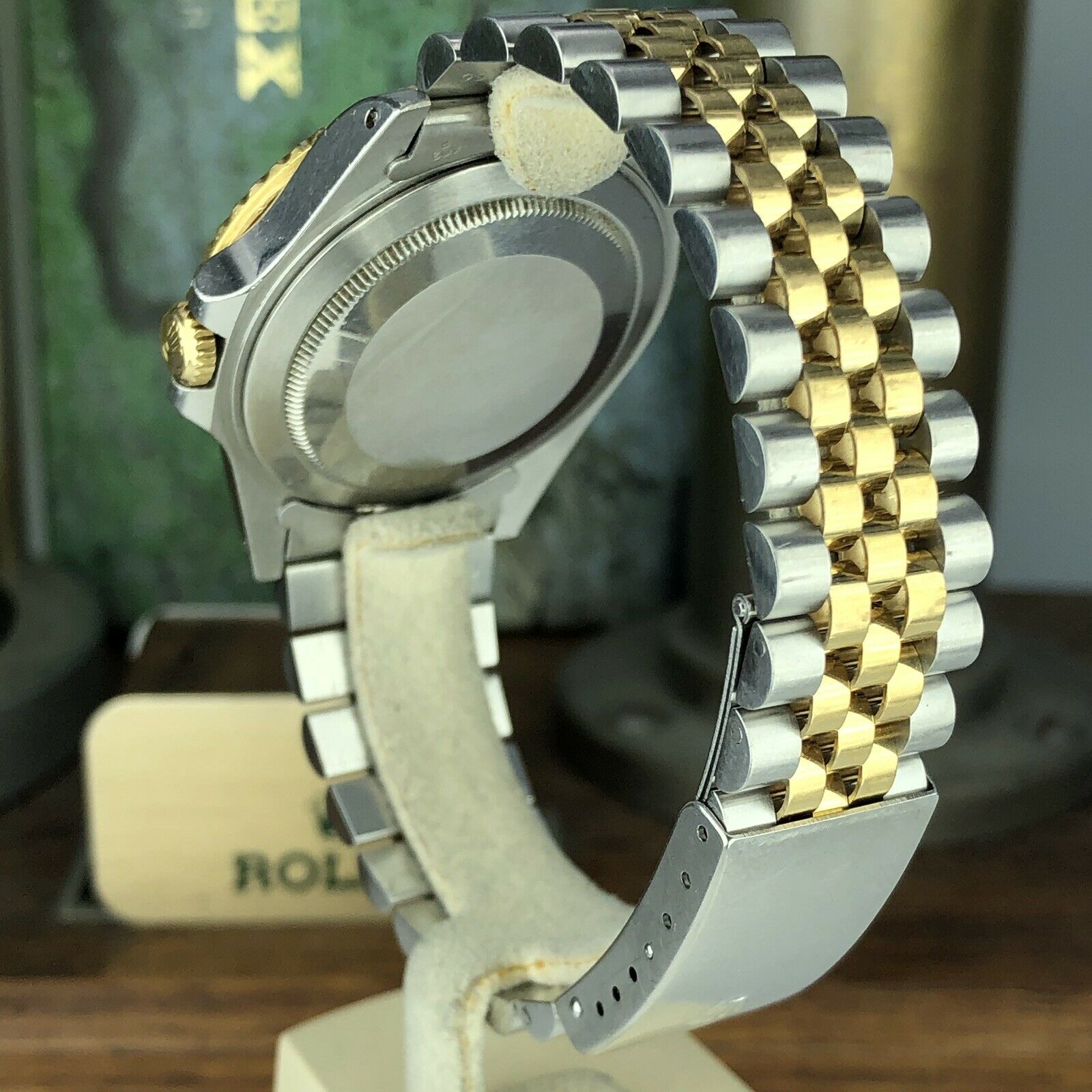 1991 Vintage Rolex 16713 GMT-Master 2 Tone Gold & Steel Unpolished Rootbeer