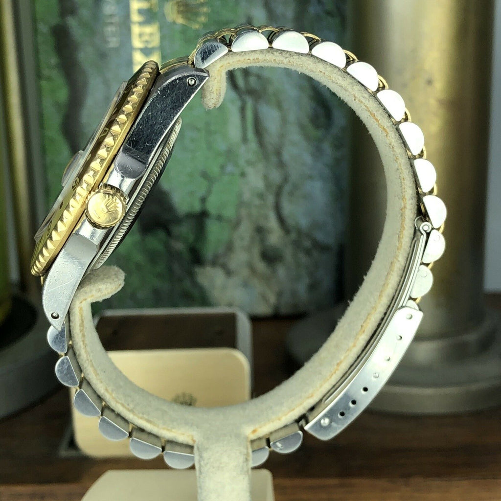 1991 Vintage Rolex 16713 GMT-Master 2 Tone Gold & Steel Unpolished Rootbeer