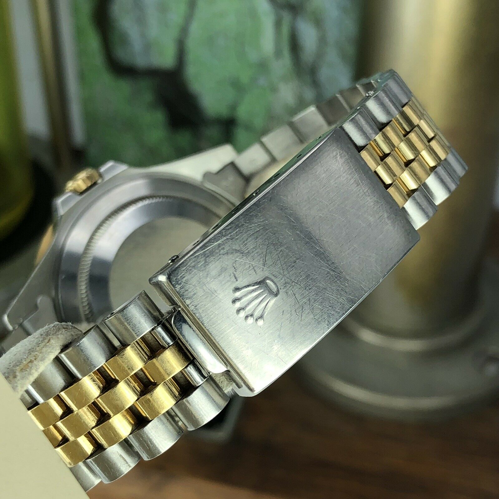 1991 Vintage Rolex 16713 GMT-Master 2 Tone Gold & Steel Unpolished Rootbeer