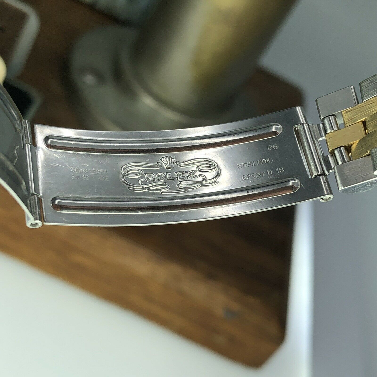 1991 Vintage Rolex 16713 GMT-Master 2 Tone Gold & Steel Unpolished Rootbeer