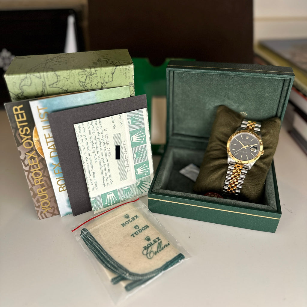 1992 Rolex Datejust 16263 Turn-O-Graph NEW OLD STOCK NOS Complete set