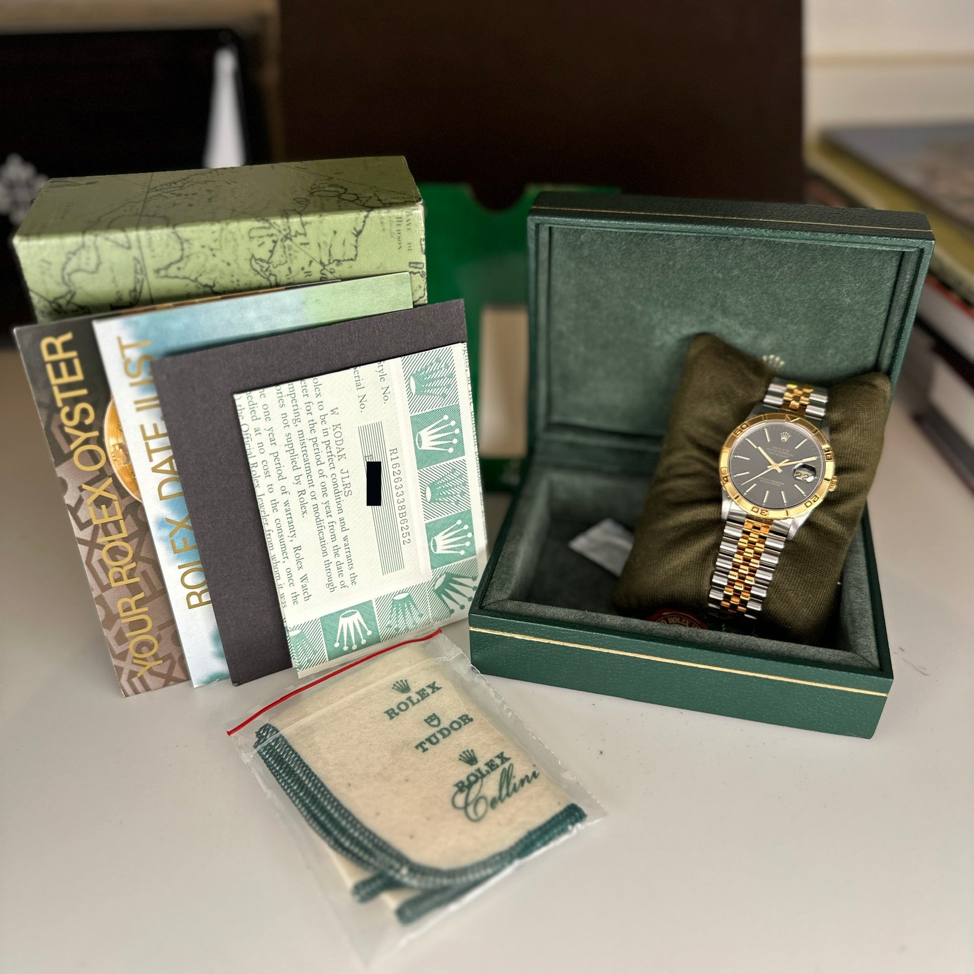 1992 Rolex Datejust 16263 Turn-O-Graph NEW OLD STOCK NOS Complete set