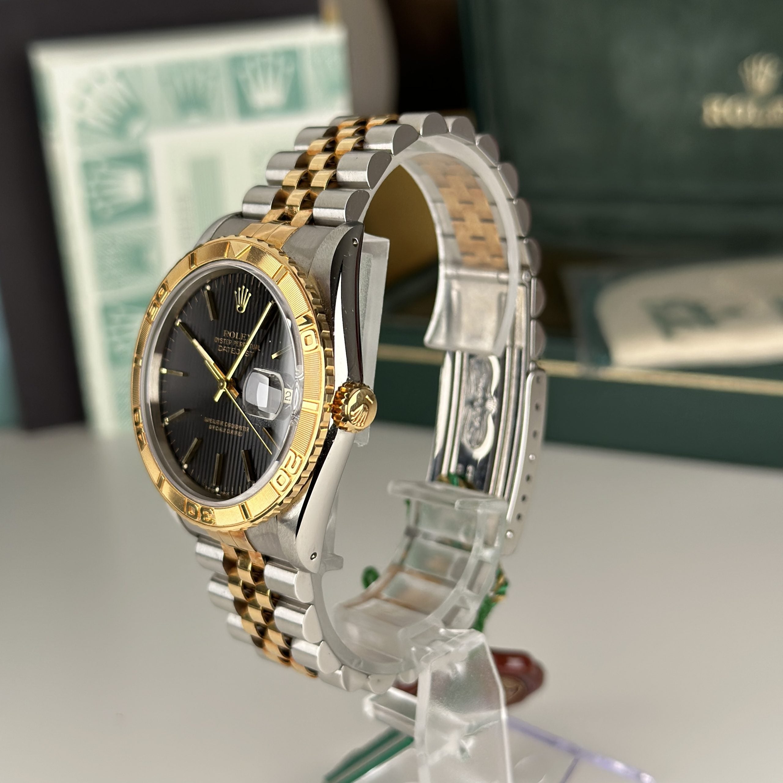 1992 Rolex Datejust 16263 Turn-O-Graph NEW OLD STOCK NOS Complete set