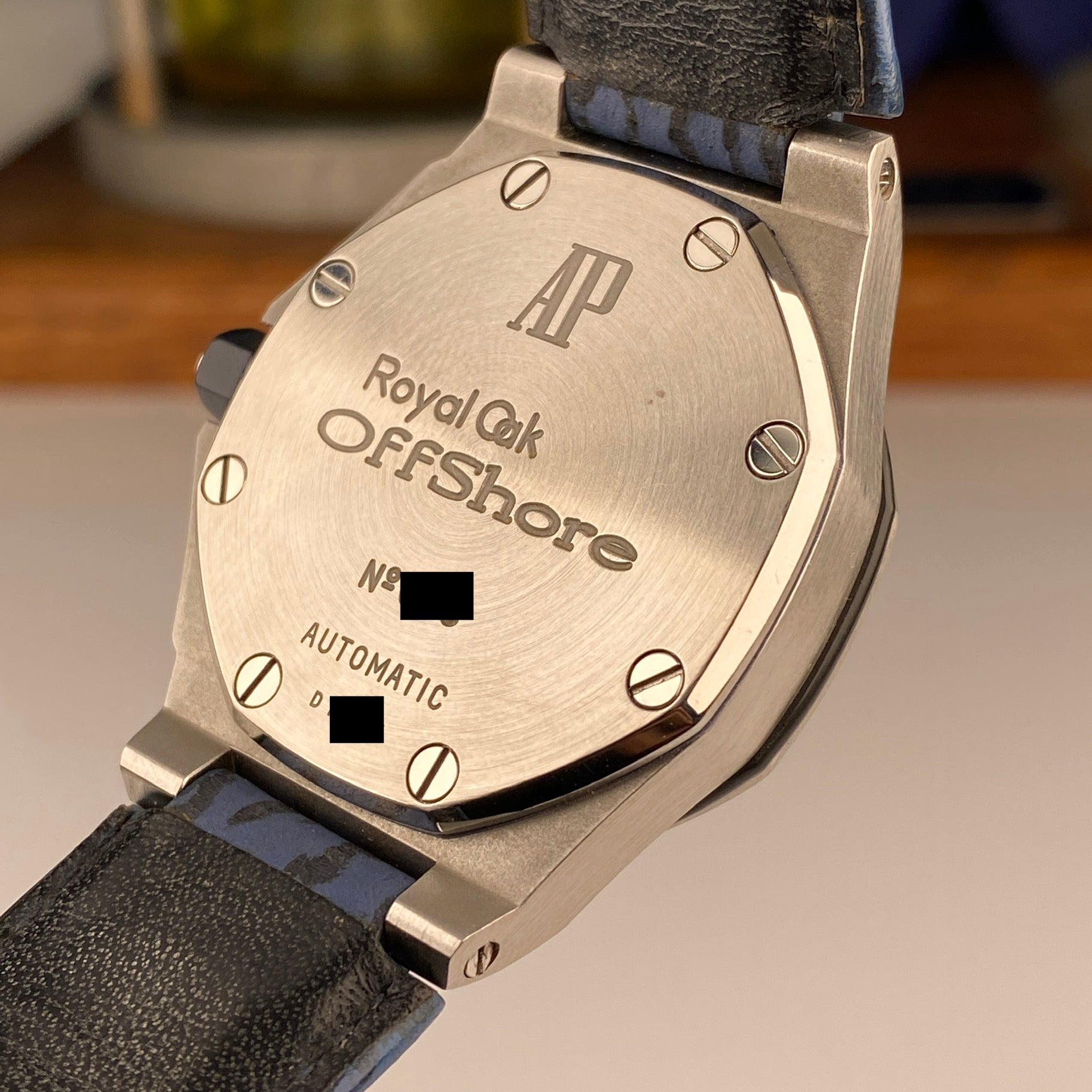 1994 Audemars Piguet Royal Oak 25808ST Triple Calendar Blue Dial Unpolished
