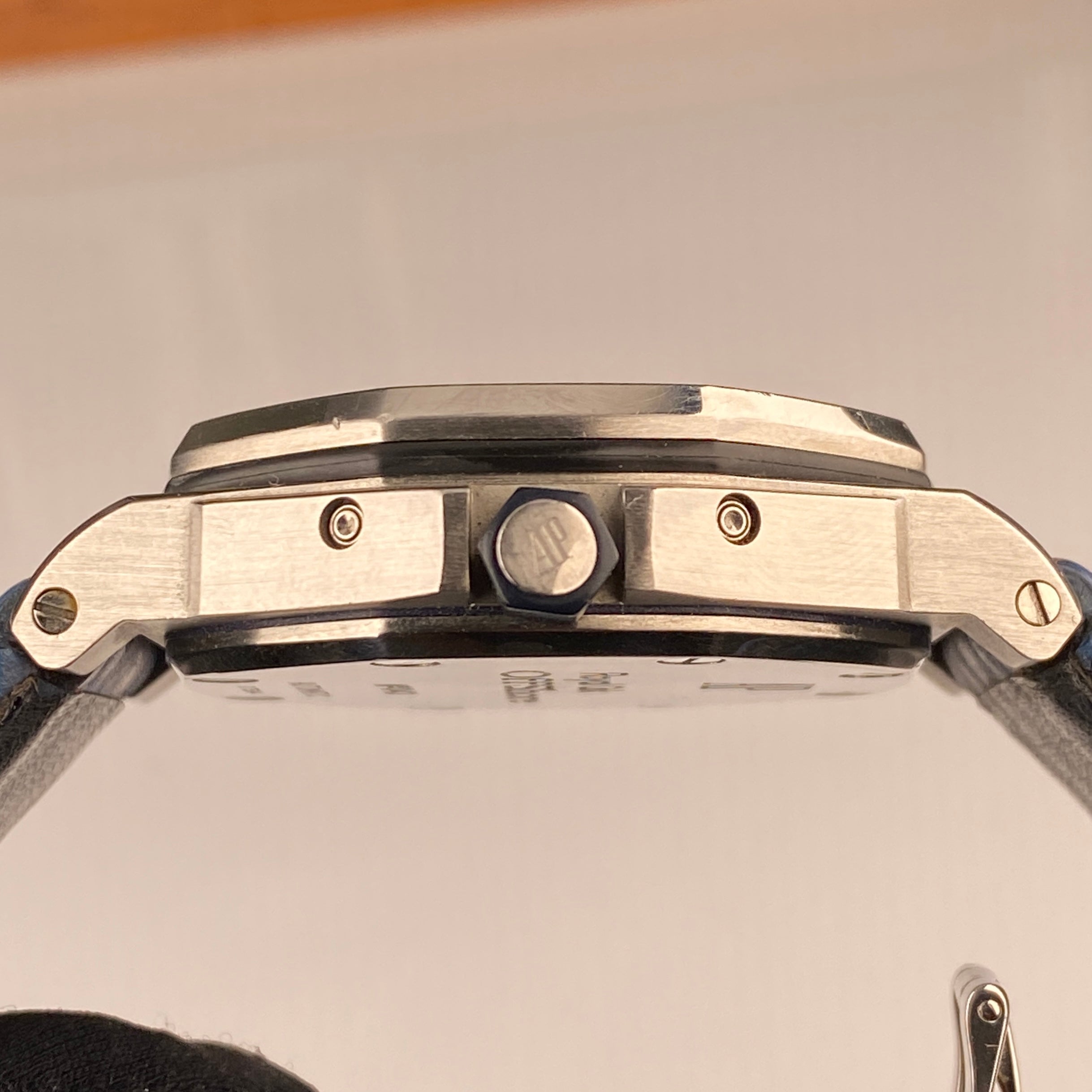 1994 Audemars Piguet Royal Oak 25808ST Triple Calendar Blue Dial Unpolished