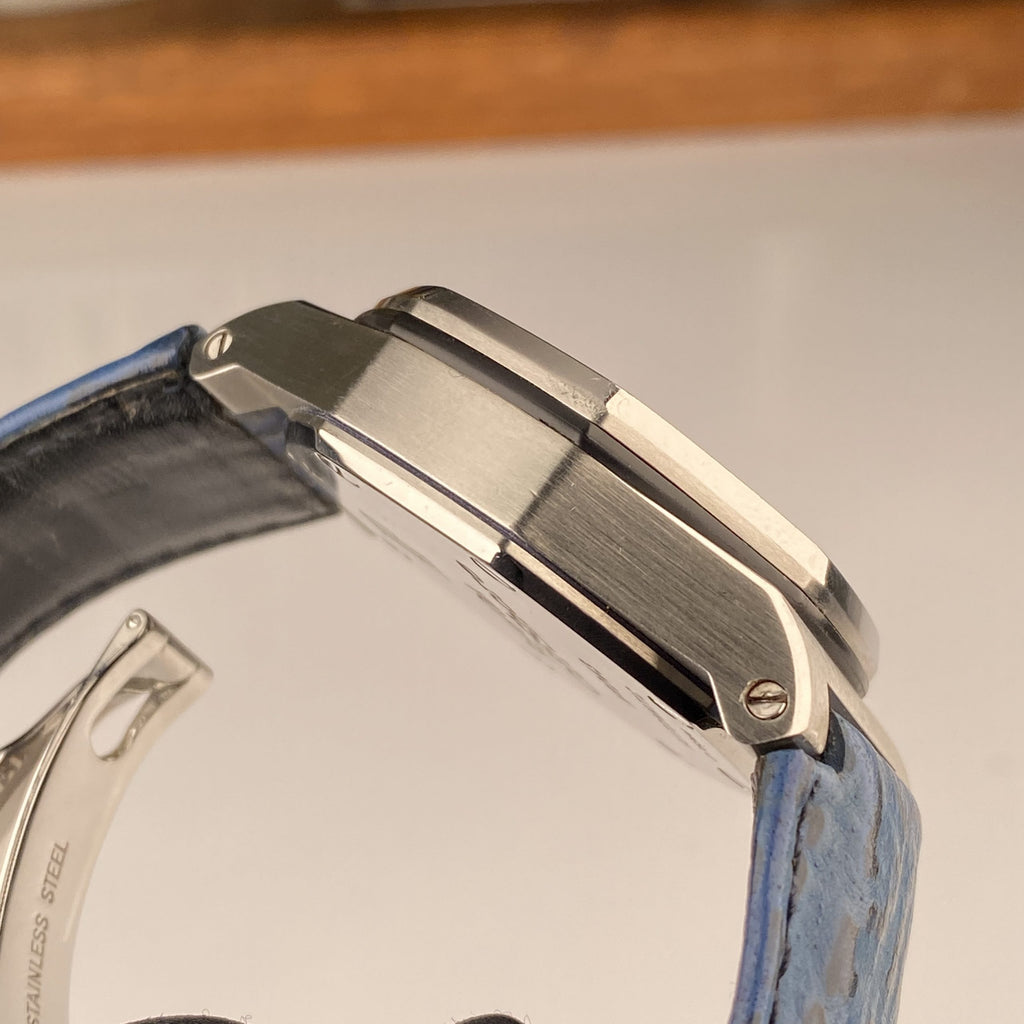 1994 Audemars Piguet Royal Oak 25808ST Triple Calendar Blue Dial Unpolished