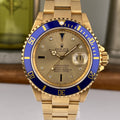 1994 Rolex Submariner 16618 New Old Stock with Stickers Factory Diamond Serti Dial NOS