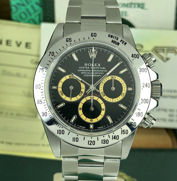 1995 Vintage NOS Rolex Daytona 16520 zenith Real Patrizzi W Serial Full Set