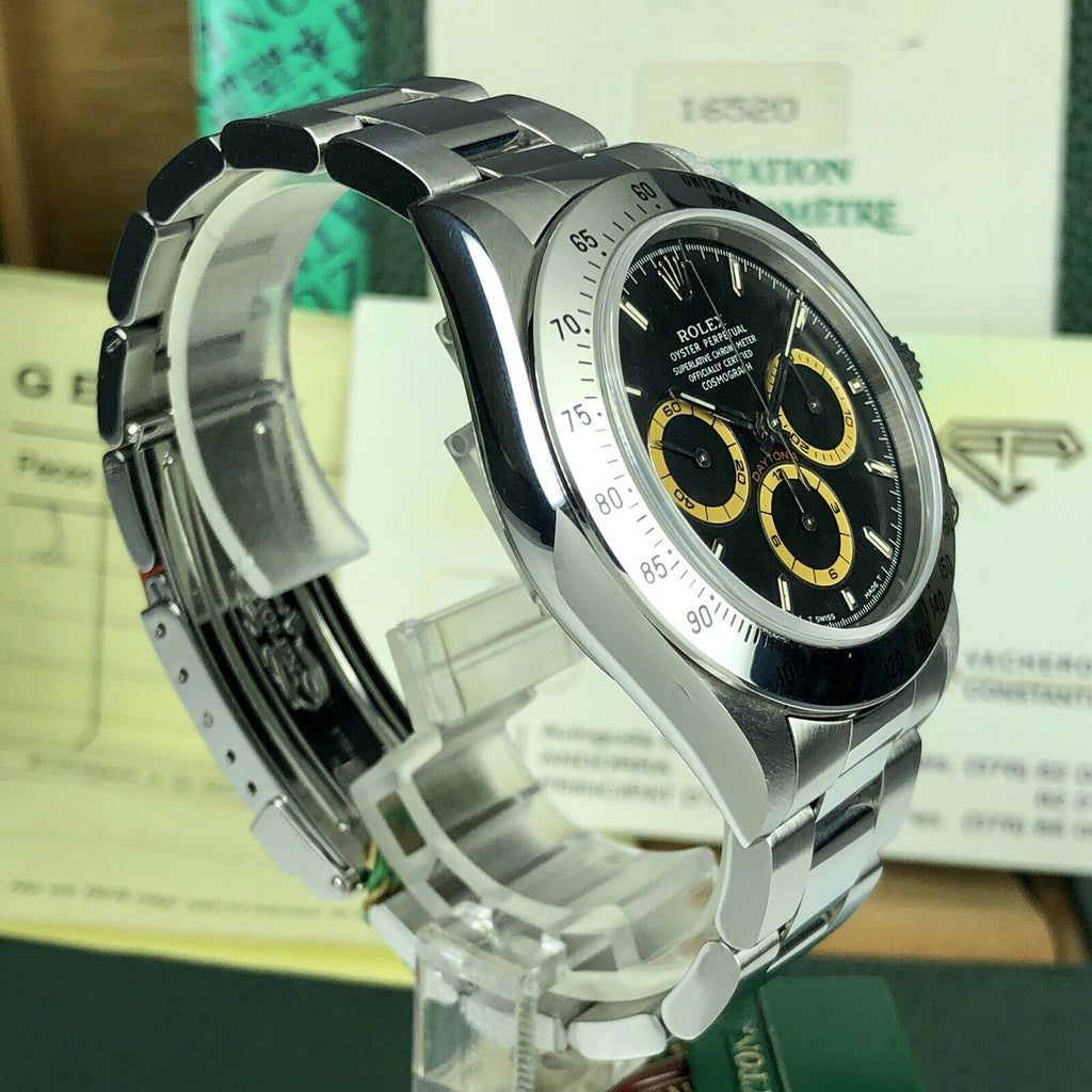 1995 Vintage NOS Rolex Daytona 16520 zenith Real Patrizzi W Serial Full Set