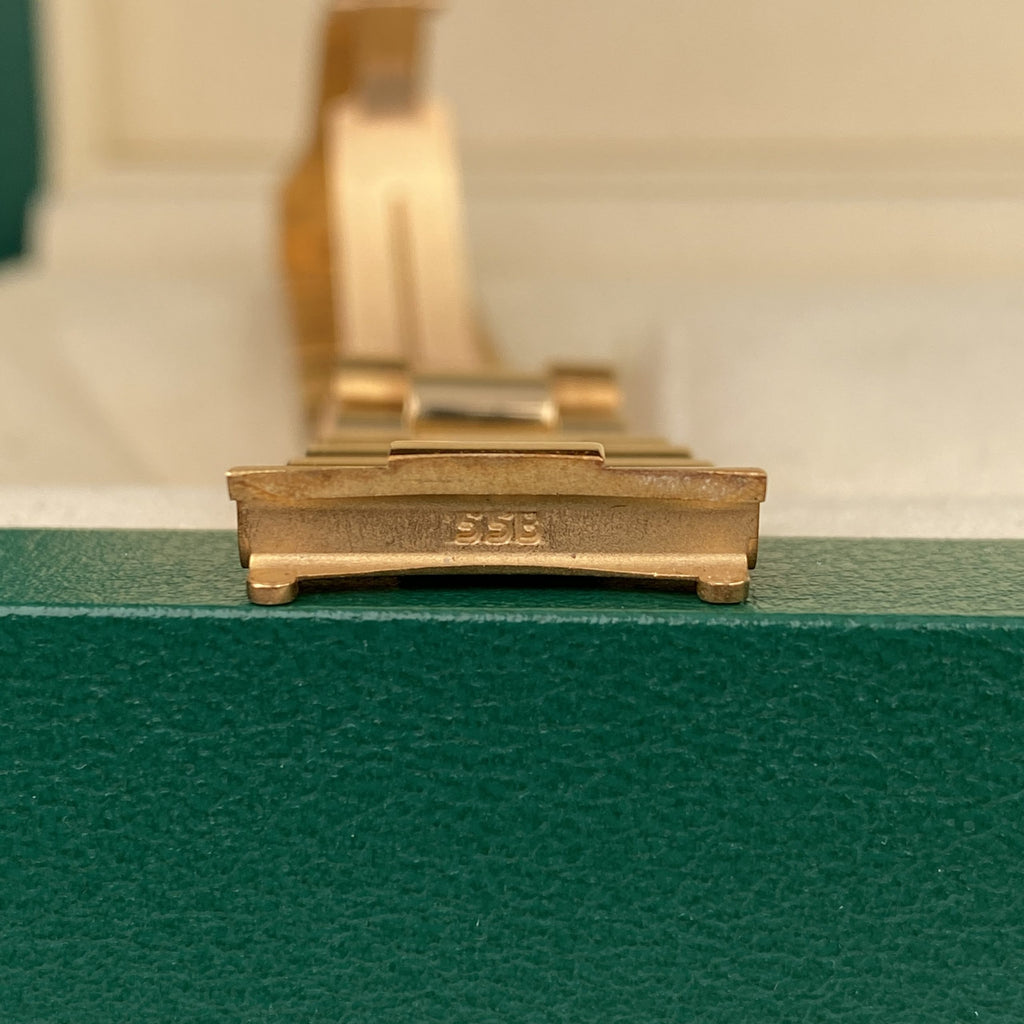 1996 Rolex Day-Date 18338 President Unpolished Yellow Gold with Factory MOP Diamonds Dial & Factory Diamonds Lugs