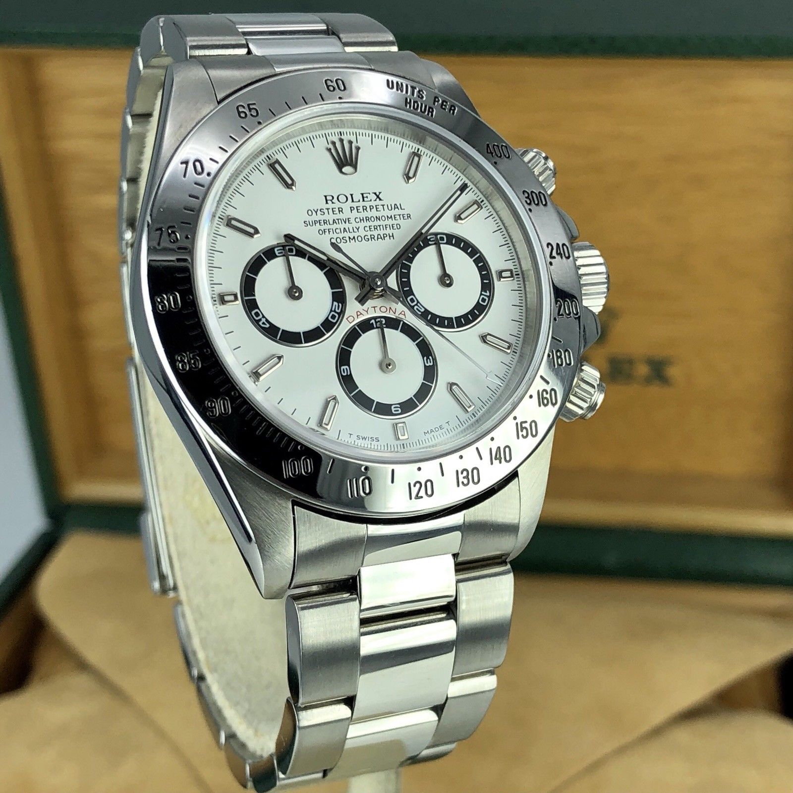 1997 Rolex Daytona 16520 Zenith T Serial White Dial With Box