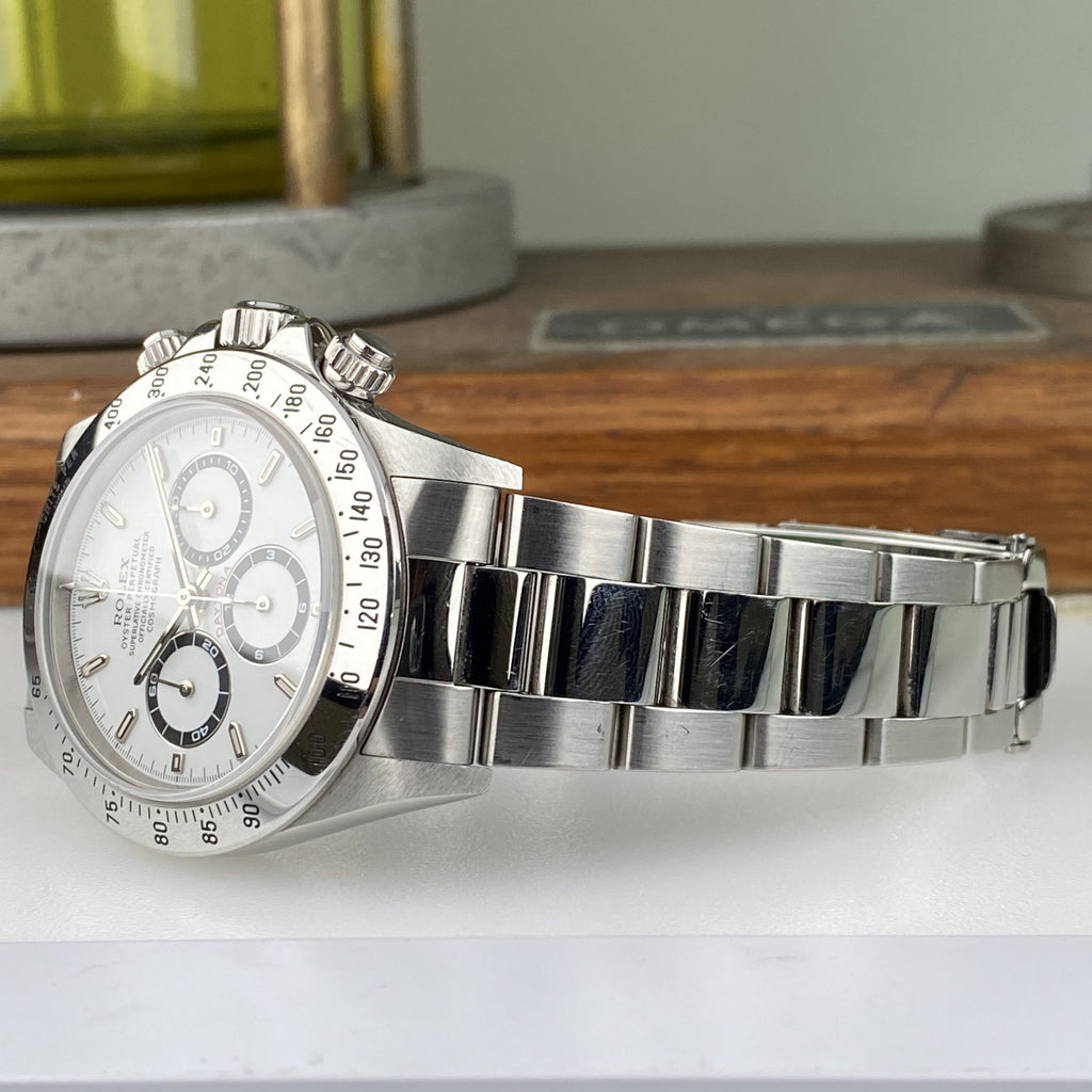 1997 Rolex Daytona 16520 Zenith White Dial Unpolished Great Condition