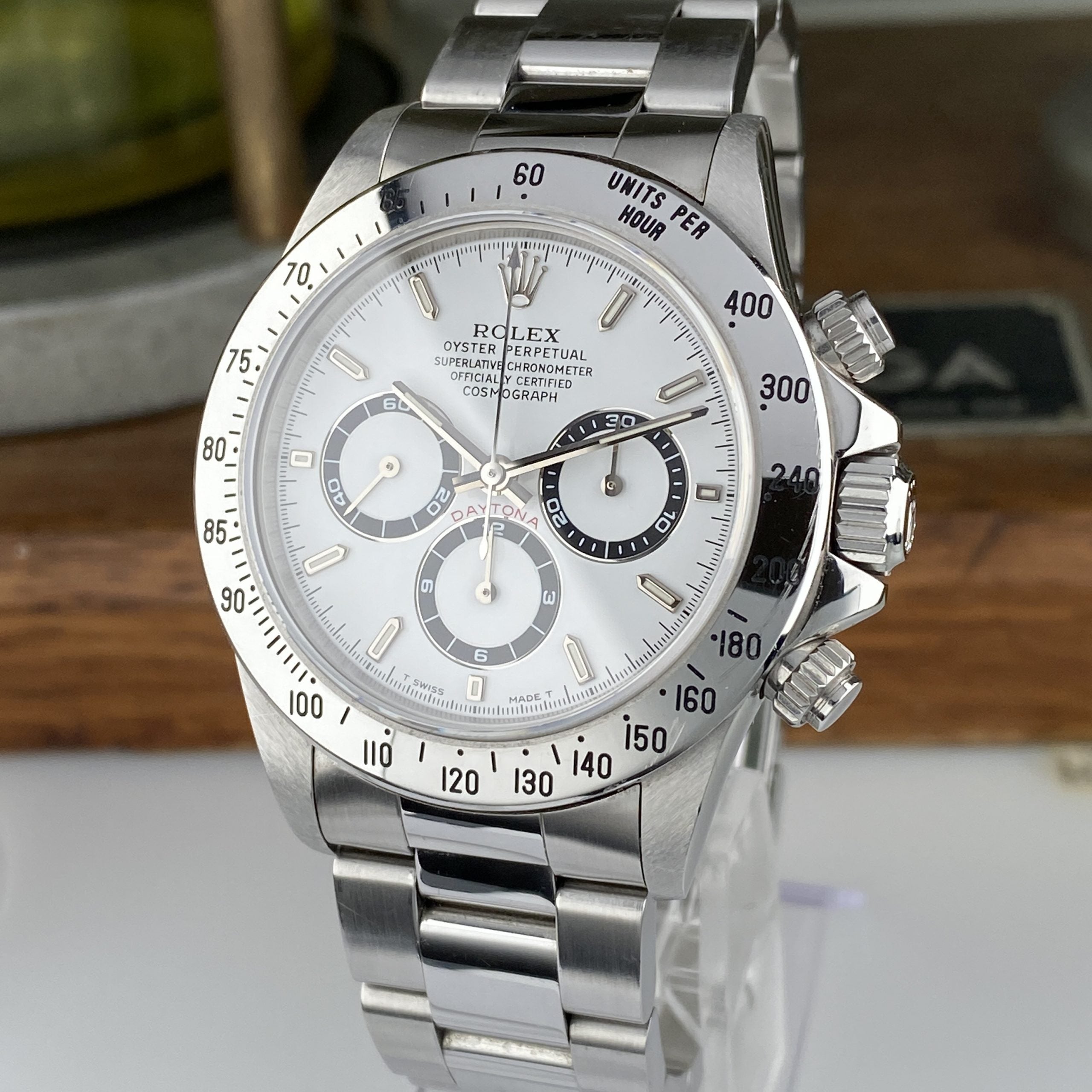 1997 Rolex Daytona 16520 Zenith White Dial Unpolished Great Condition