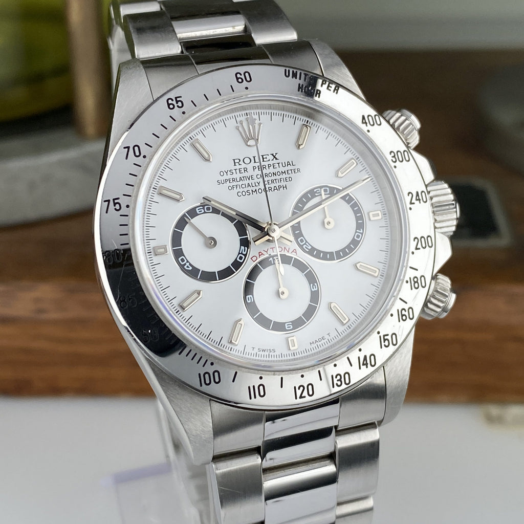 1997 Rolex Daytona 16520 Zenith White Dial Unpolished Great Condition