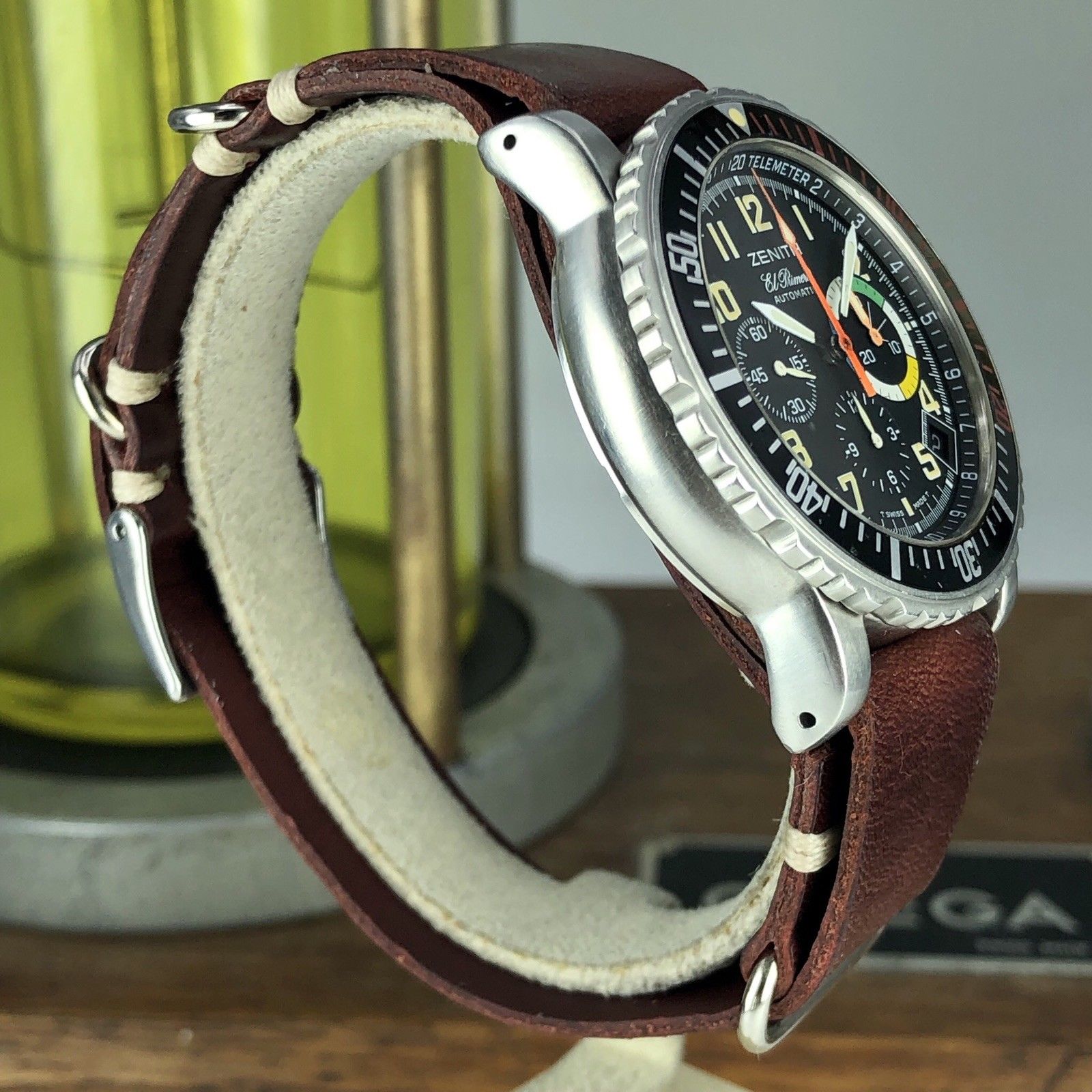 1997 Vintage Zenith El Primero Flyback Rainbow Milatry Chronograph