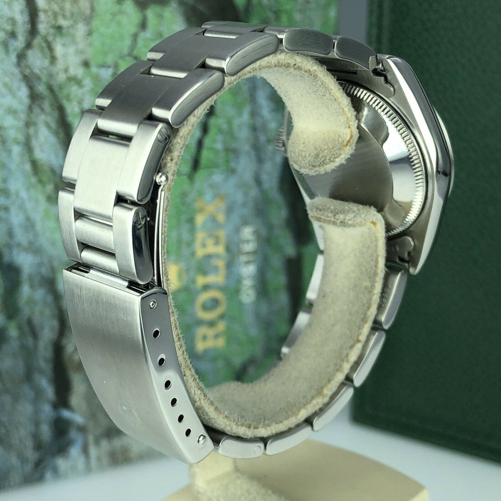 1998 Rolex Datejust 68240 Mid Size Factory White Roman Dial 31mm With Box