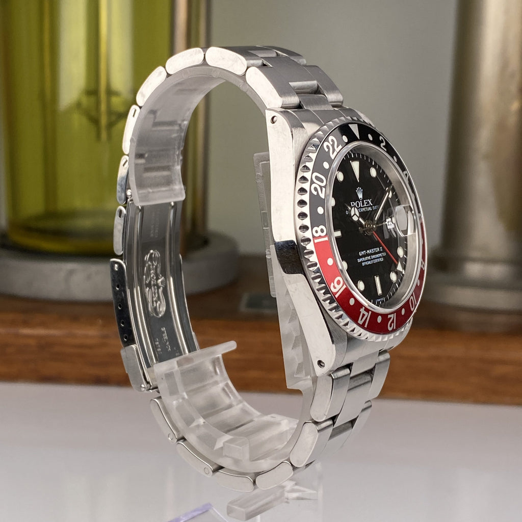 1998 Rolex GMT-Master II 16710 Unpolished Swiss only Dial Black & Red Coke