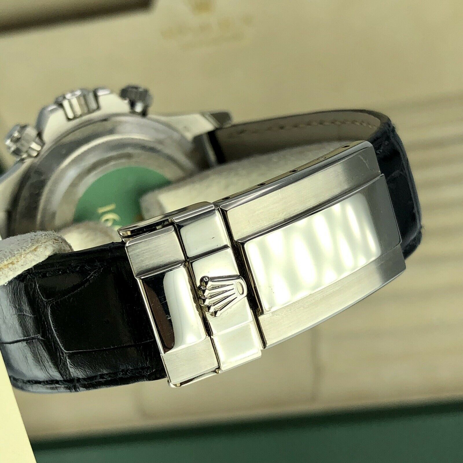 1998 Vintage Rolex Daytona 16519 White Gold Diamond MOP Dial zenith Unpolished