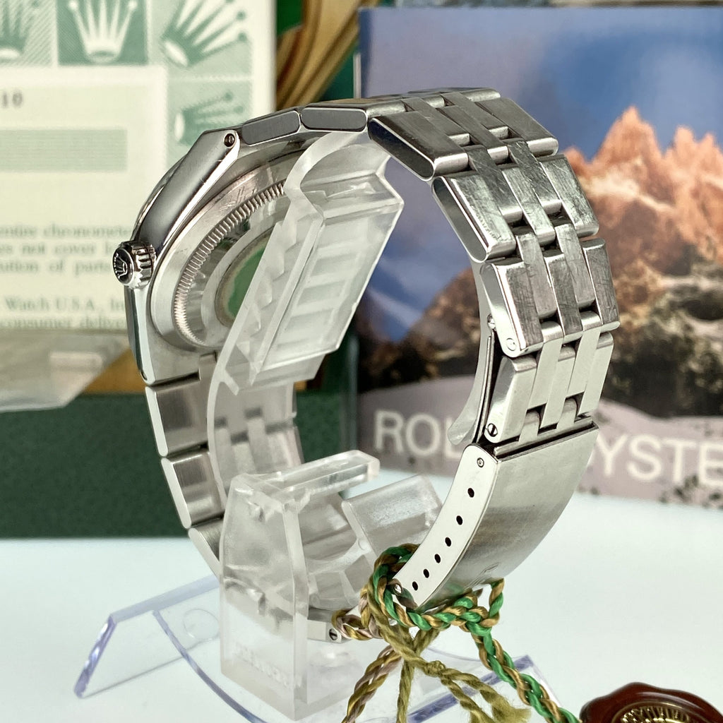 1999 Rolex Datejust Oysterquartz 17014 Unpolished complete collector set box & papers